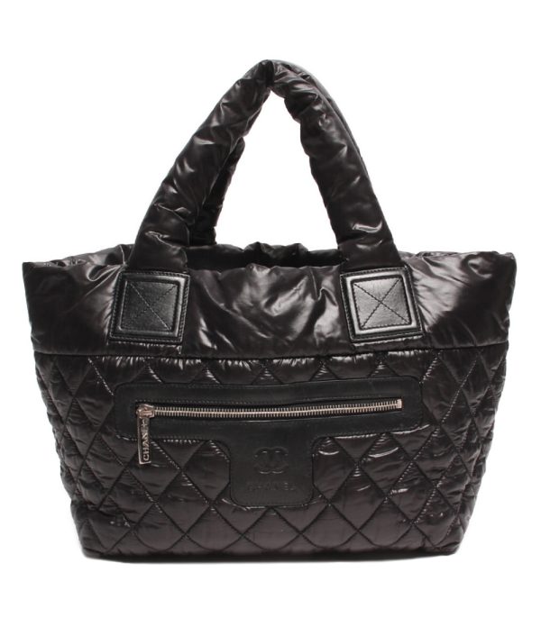 abo0056022 1 Chanel Handbag Quilted Small Tote PM Black