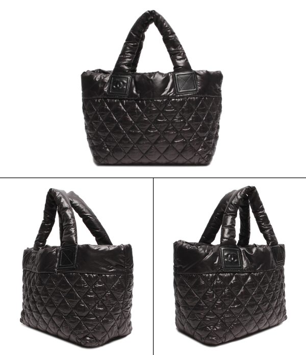 abo0056022 2 Chanel Handbag Quilted Small Tote PM Black