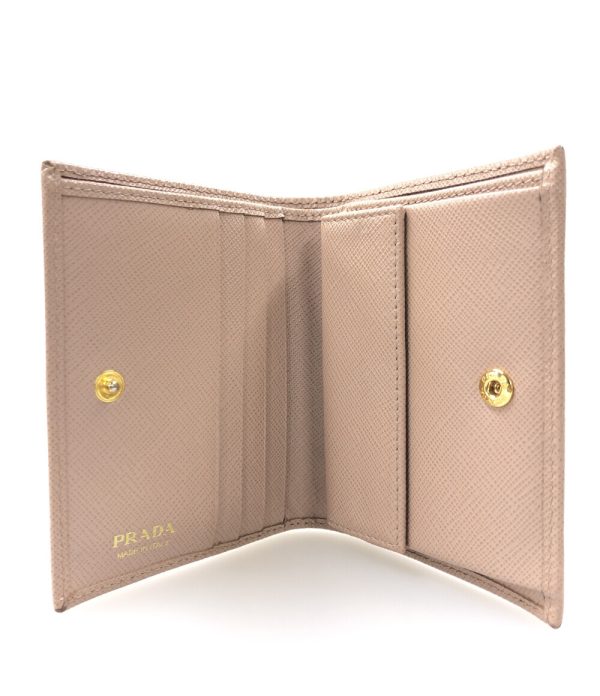 abo0056123 3 Prada Bifold Wallet Beige