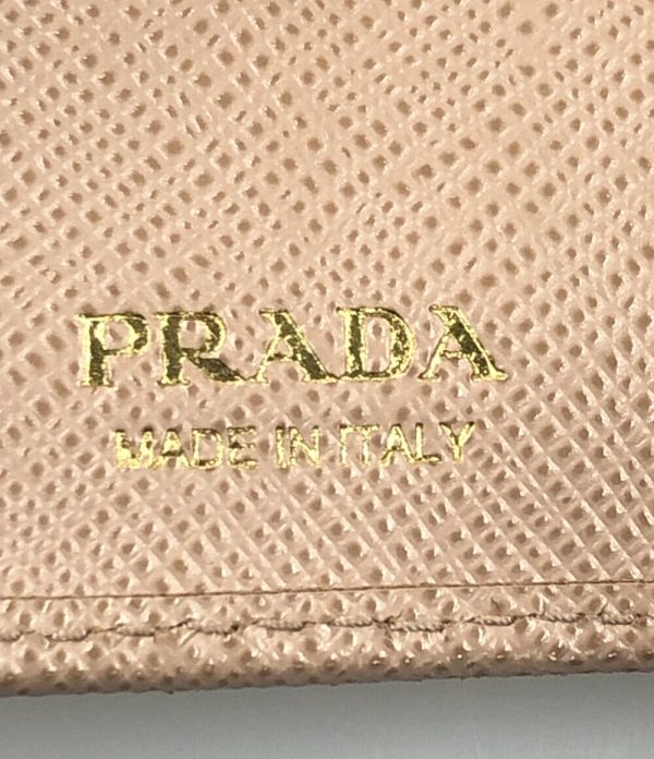 abo0056123 4 Prada Bifold Wallet Beige