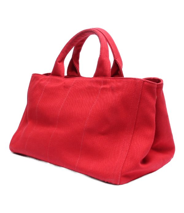 abo0057796 2 Prada 2way Tote Shoulder Bag Diagonal Canapa Red