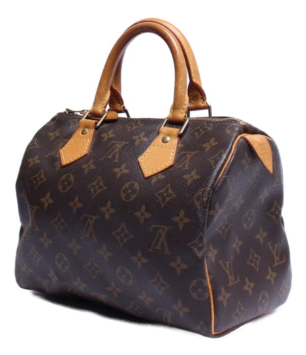 abo0057838 2 Louis Vuitton Handbag Speedy 25 Monogram Brown