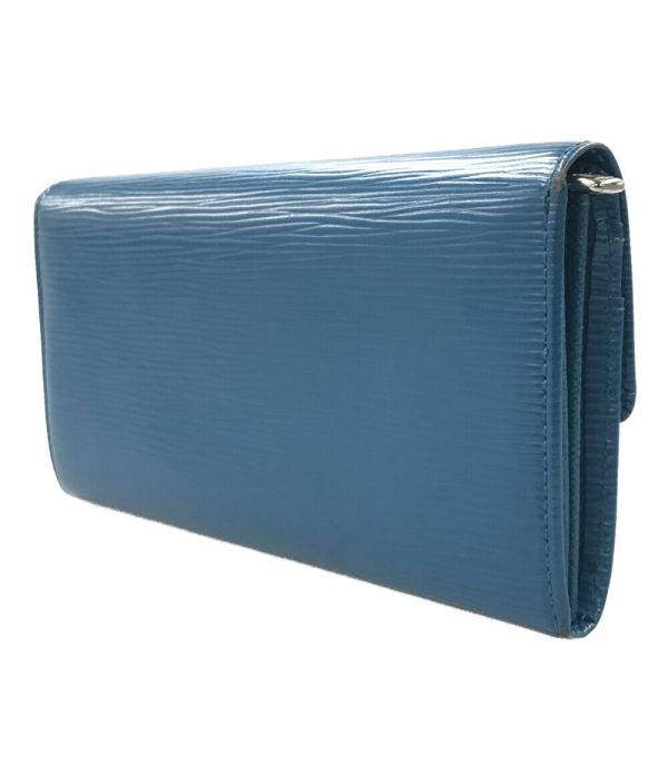 abo0058388 2 Louis Vuitton Long Wallet Portefeuille Sarah Blue