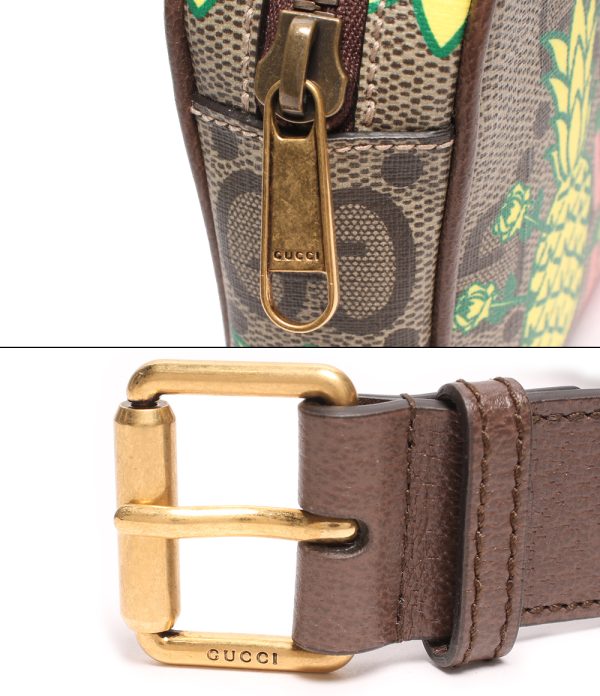 abo0058962 6 Gucci Waist Belt Bag Pineapple GG Supreme Brown