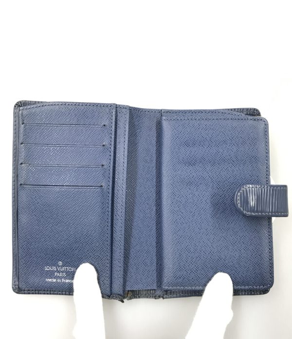 abo0060112 3 Louis Vuitton Wallet Portefeuille Viennois Blue