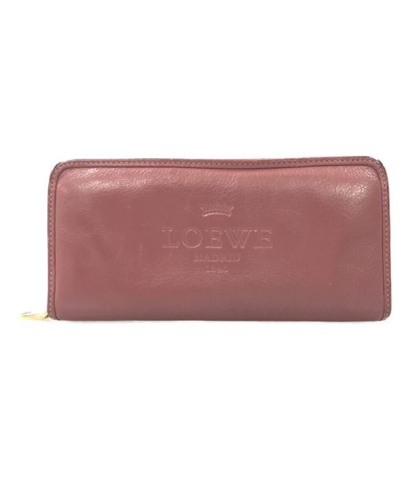 abo0060705 1 Loewe Round Zipper Long Wallet Pink