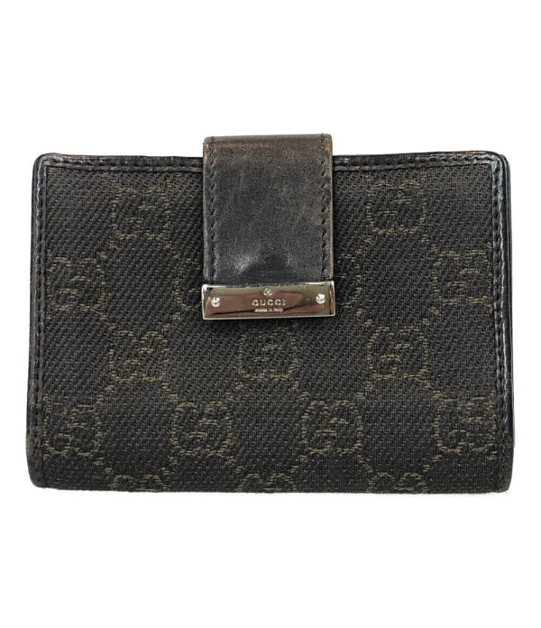 abo0060797 1 Gucci Bifold Card Case GG Canvas Brown