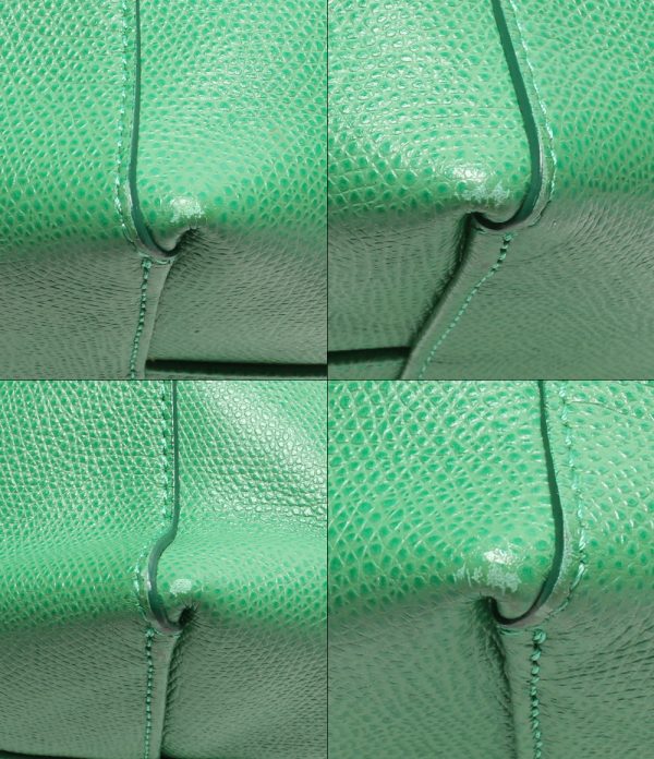 abo0060839 5 Celine 2way Leather Tote Bag Hippo Small Green