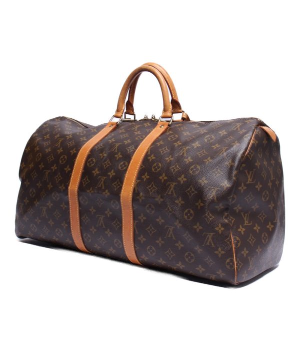 abo0062166 2 Louis Vuitton Boston bag Keepall 55 Monogram Brown