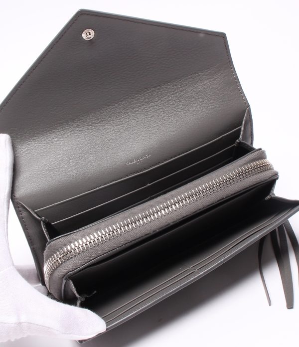 abo0062561 3 Balenciaga Long Wallet Paper Manny Gray