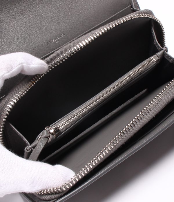 abo0062561 5 Balenciaga Long Wallet Paper Manny Gray