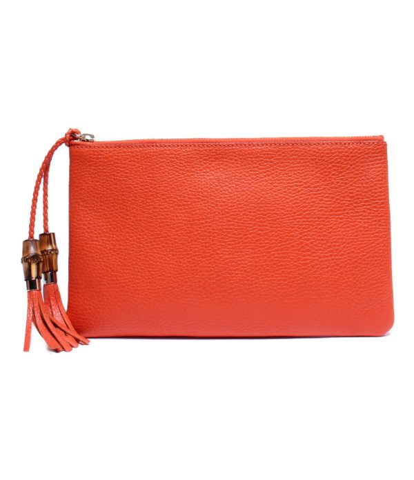 abo0064815 1 Gucci Clutch Bag Bamboo Orange