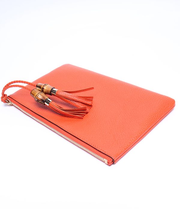 abo0064815 8 Gucci Clutch Bag Bamboo Orange