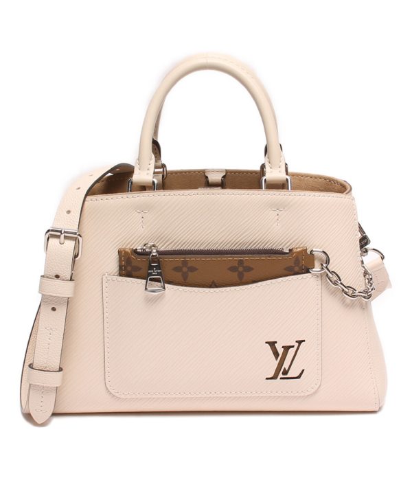 abo0066134 1 Louis Vuitton 2way Handbag Marel Tote BB Beige