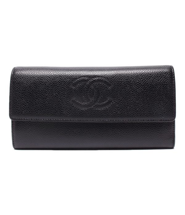 abo0067285 1 Chanel Long Wallet Here Mark Black