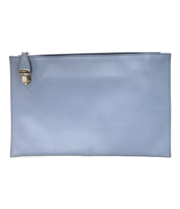 abo0067338 1 Prada Clutch Bag Blue