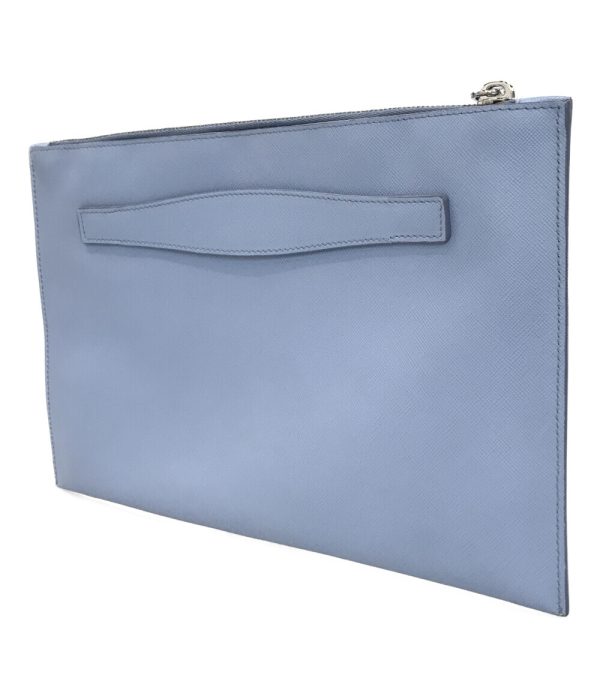 abo0067338 2 Prada Clutch Bag Blue