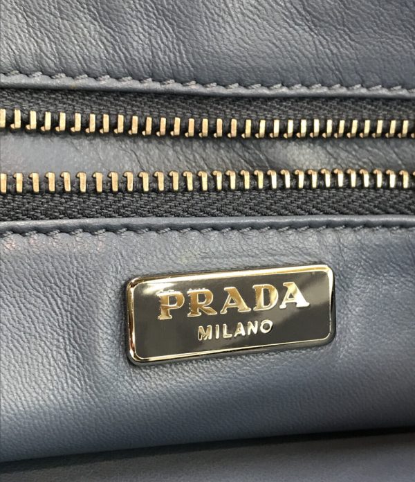 abo0067338 4 Prada Clutch Bag Blue