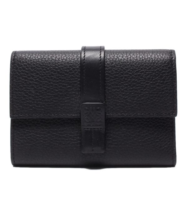 abo0067362 1 Loewe Trifold Vertical Wallet Small Black