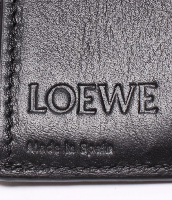 abo0067362 4 Loewe Trifold Vertical Wallet Small Black