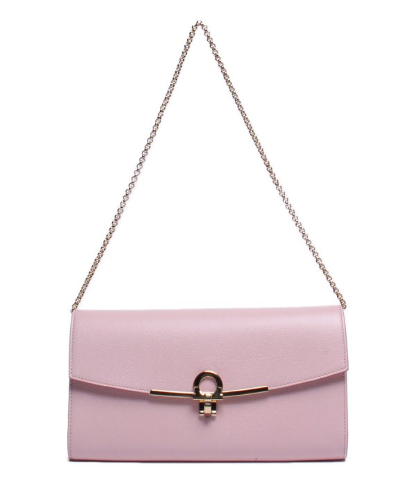 abo0068266 1 Salvatore Ferragamo 2way Shoulder Clutch Bag Pink