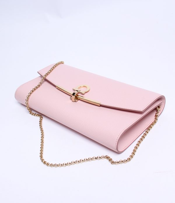 abo0068266 7 Salvatore Ferragamo 2way Shoulder Clutch Bag Pink