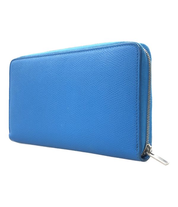 abo0071034 2 Celine Round Zipper Long Wallet Blue