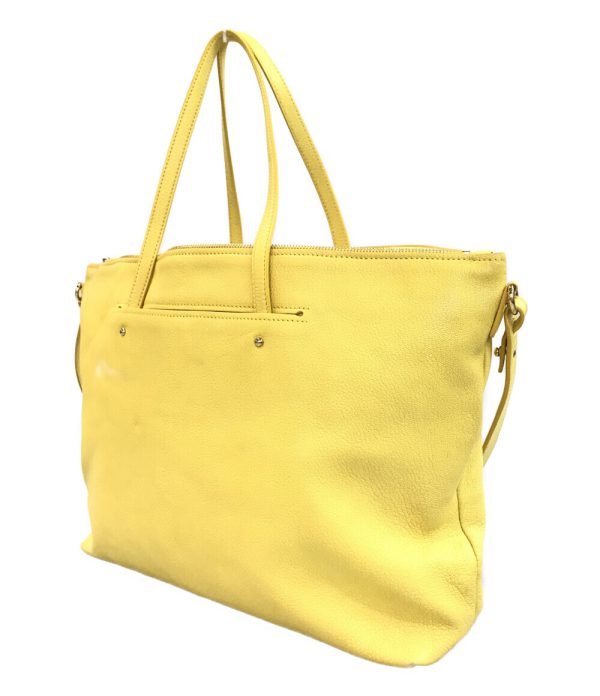 abo0071047 2 Salvatore Ferragamo 2way Tote Bag Shoulder Yellow