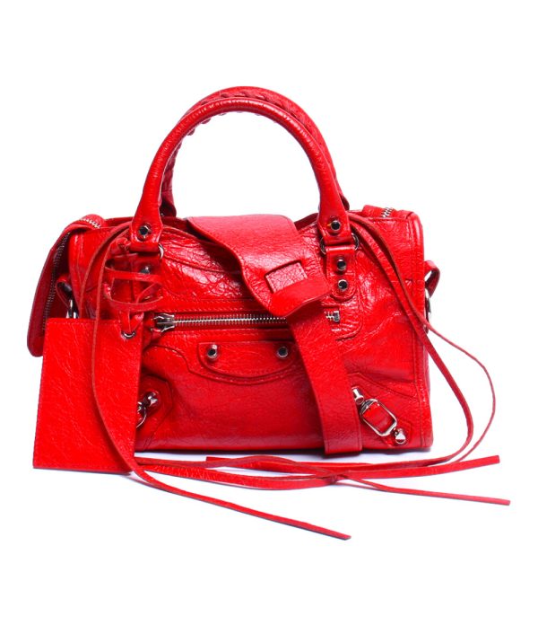 abo0071915 1 Balenciaga 2way Handbag Shoulder Crossbody Red