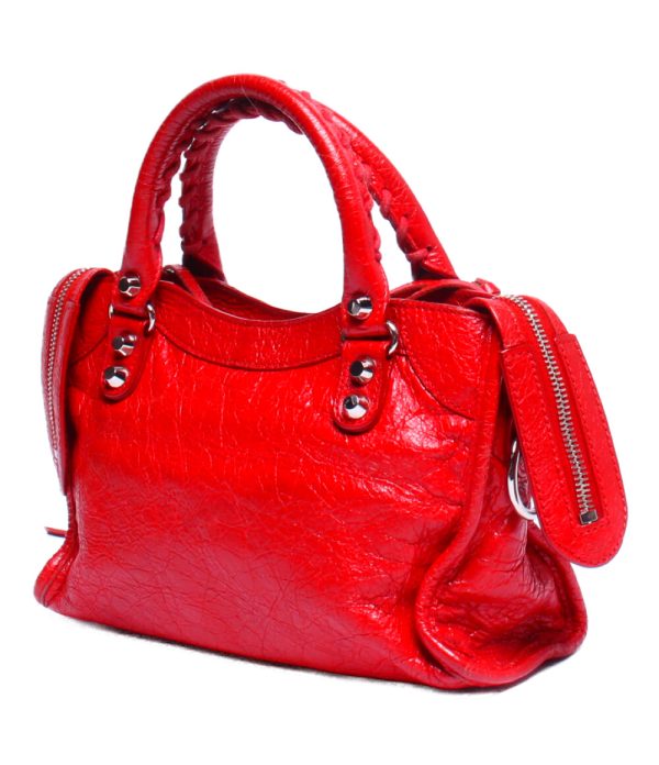 abo0071915 2 Balenciaga 2way Handbag Shoulder Crossbody Red