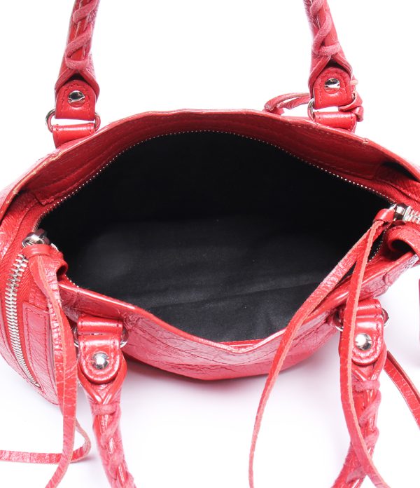 abo0071915 3 Balenciaga 2way Handbag Shoulder Crossbody Red