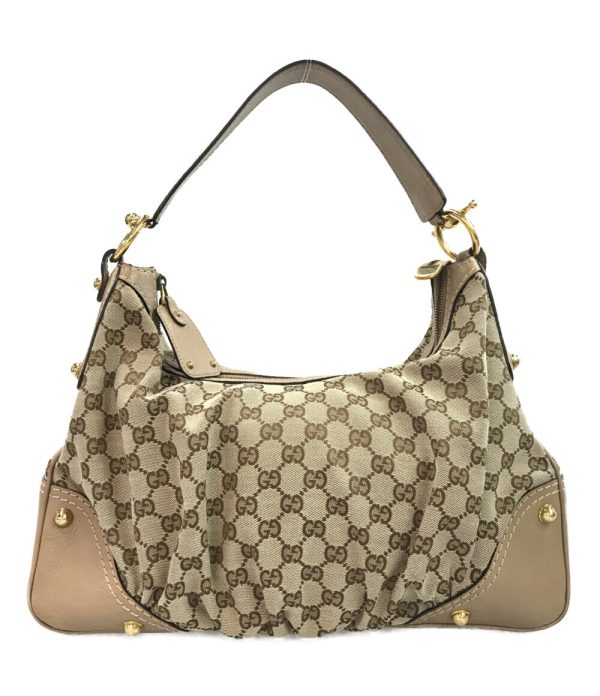 abo0073021 1 Gucci Handbag One Shoulder GG Canvas Beige