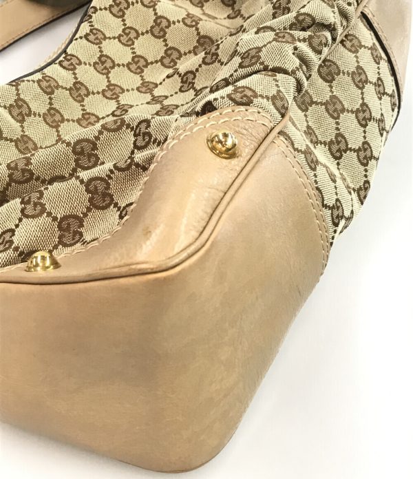 abo0073021 8 Gucci Handbag One Shoulder GG Canvas Beige