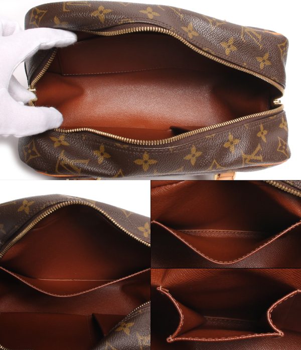 abo0073031 3 Louis Vuitton Shoulder Bag Closure Shite MM Brown