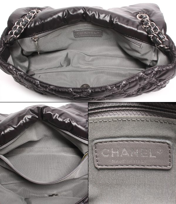 abo0073043 3 Chanel Chain Shoulder Bag Paris Vizance Black