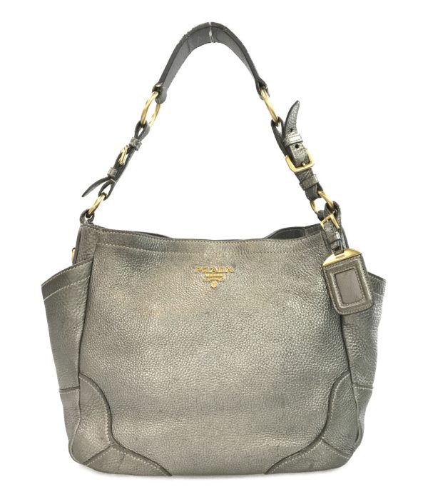 abo0073146 1 Prada Handbag One Shoulder Bag Silver