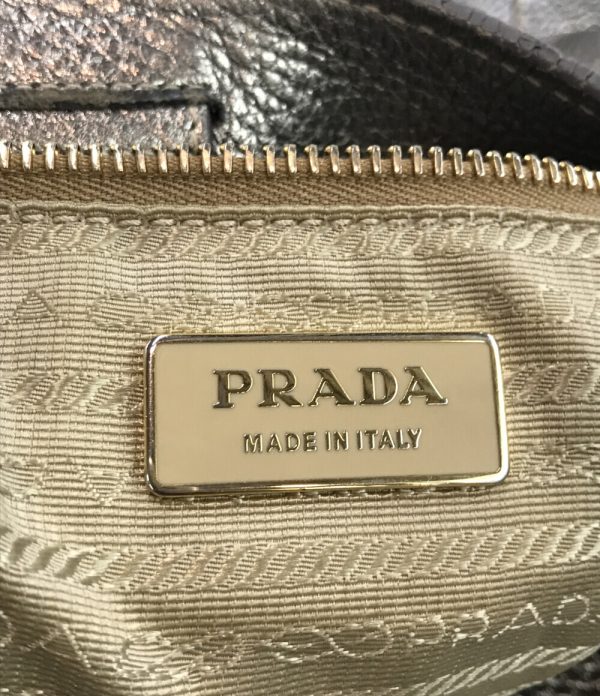 abo0073146 4 Prada Handbag One Shoulder Bag Silver