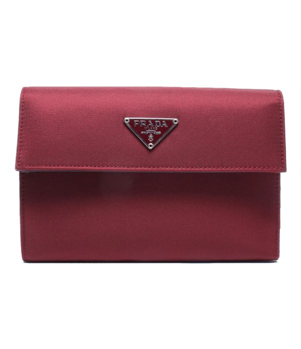 abo0073775 1 Prada Tri fold Wallet Red