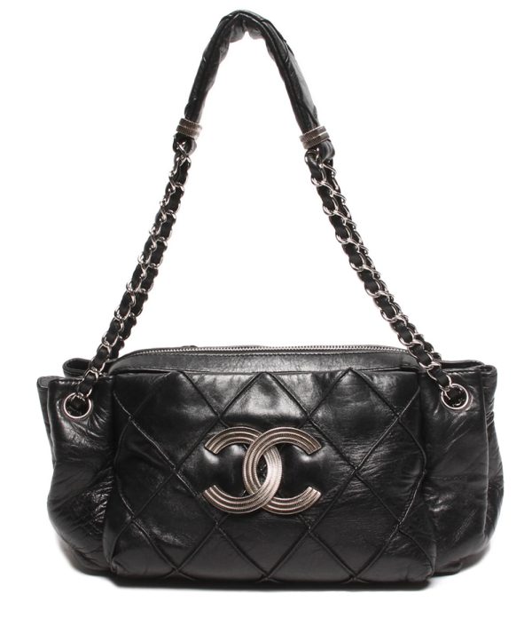 abo0073796 1 Chanel Chain Shoulder Bag Matelasse Black