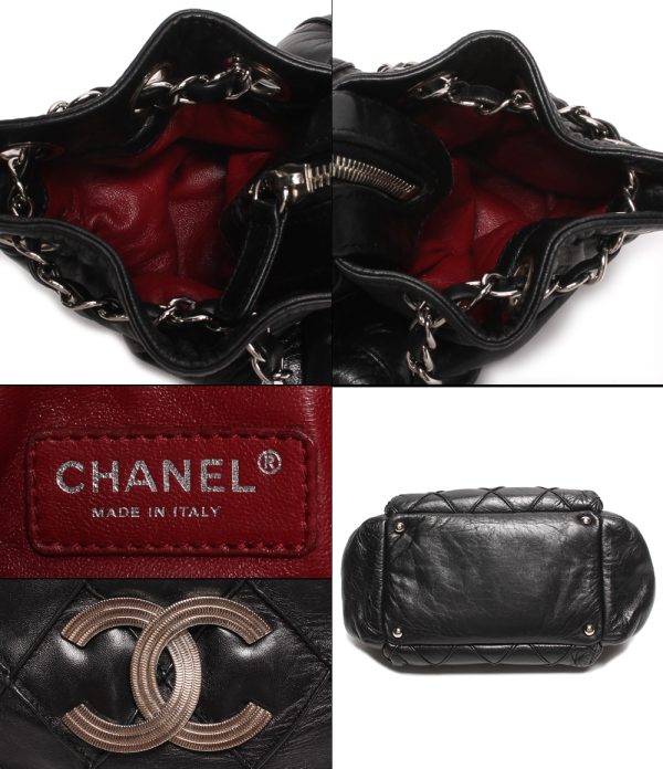 abo0073796 4 Chanel Chain Shoulder Bag Matelasse Black