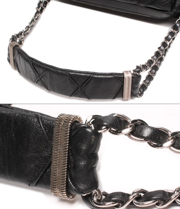 abo0073796 6 Chanel Chain Shoulder Bag Matelasse Black