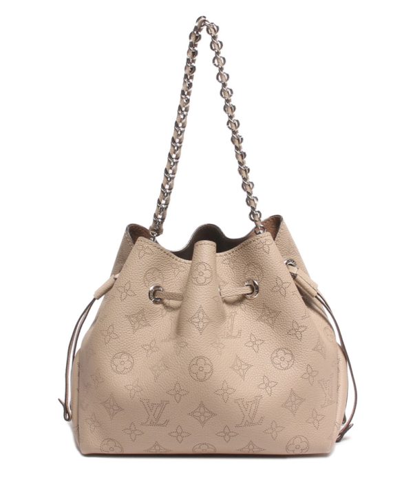 abo0073802 1 Louis Vuitton Handbag Bella Mahina Leather Beige