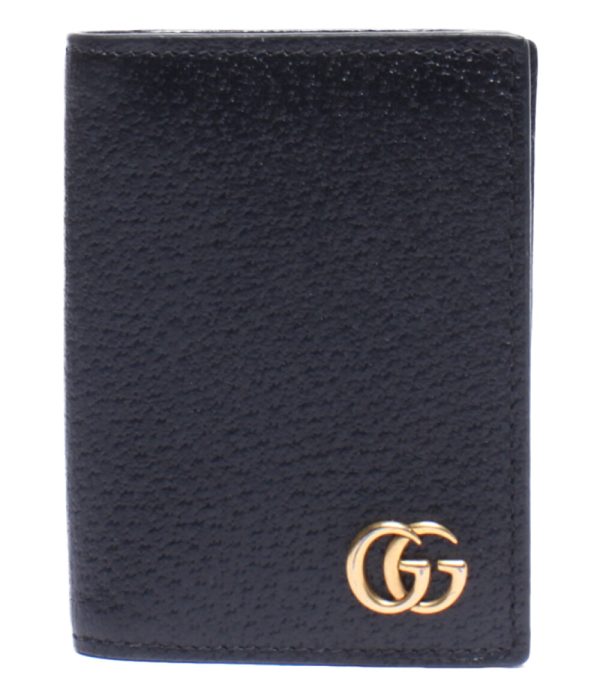 abo0073841 1 Gucci Business Card Case GG Marmont Black