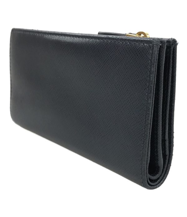 abo0074622 2 Prada Bi fold Long Wallet Navy