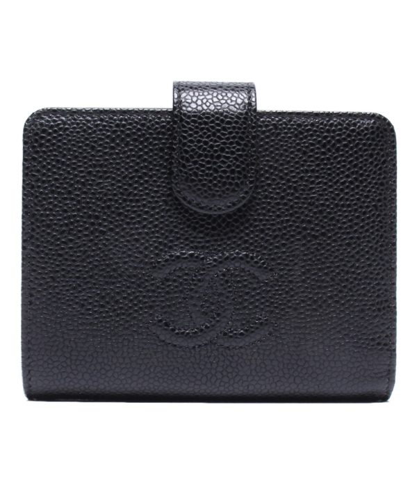 abo0074664 1 Chanel Bifold Wallet Caviar Skin Black