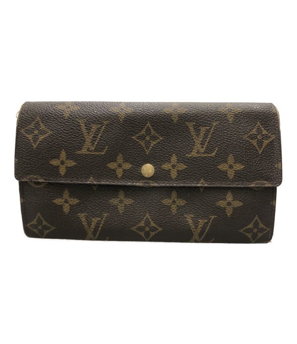 abo0074860 1 Louis Vuitton Wallet Portomone Credit Brown