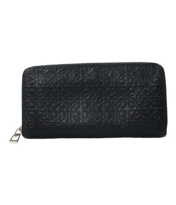 abo0074918 1 Loewe Round Zipper Long Wallet Black