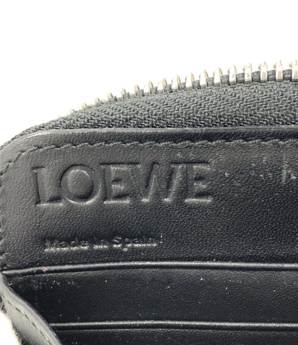 abo0074918 4 Loewe Round Zipper Long Wallet Black