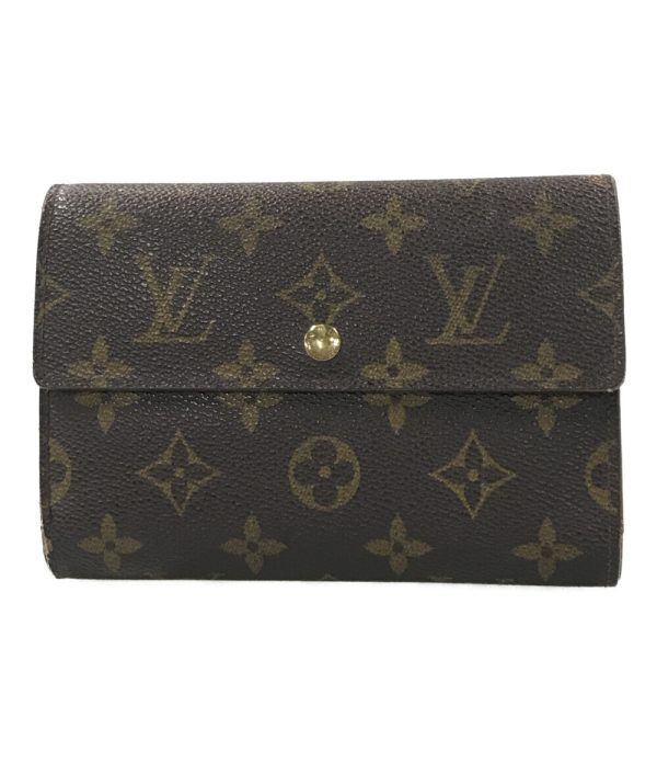 aol0114658 1 Louis Vuitton Wallet Porte Tresor Etuy Brown