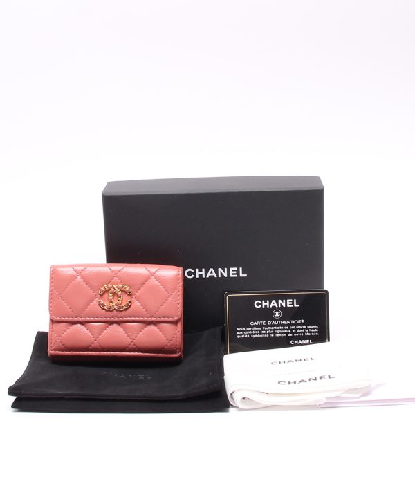 aol0118572 8 Chanel Trifold Wallet Pink